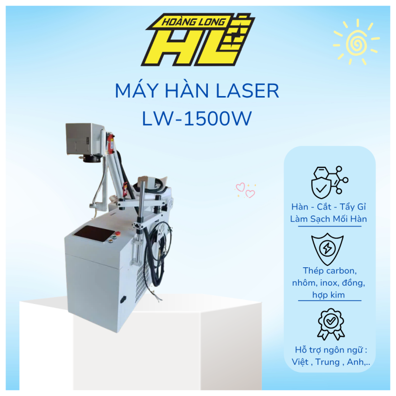 Máy Hàn Laser 1500W – 2000W - 3000W  Hàn Chính Xác, Đẹp Mối, Chuyên Dụng Công Nghiệp