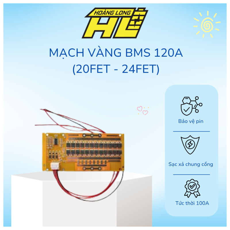 Mạch Vàng BMS 120a (20fet - 24fet)