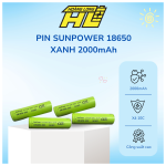 "Pin 18650 SunPower Xanh Lá 2000mAh  New 100% - Xả 10C Chuẩn, Cell Công Suất Cao"