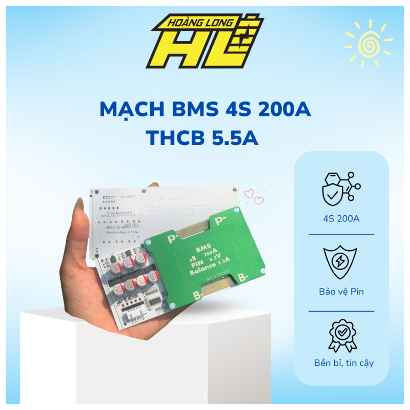 Mạch JK 8S - 16S 150A Cân Bằng Chủ Động 2A Có Giao Tiếp – Chuyên Hổ Trợ Cho Khối Pin Hệ Thống Năng Lượng Mặt Trời & Xe Nâng Điện