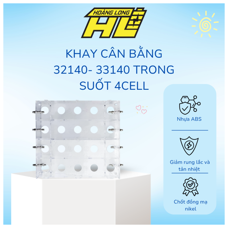 Khay cân bằng pin 33138/33140/32140 ( trong suốt )