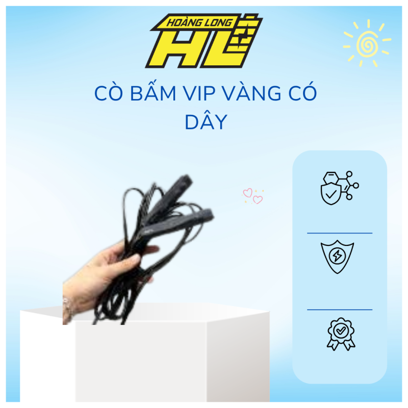 Cò bấm VIP vàng có dây