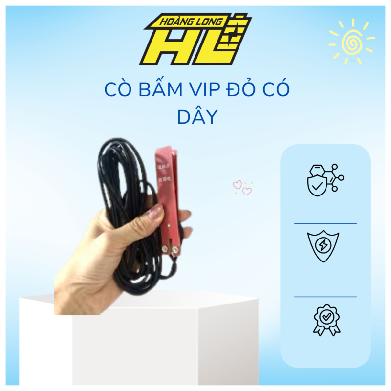 Cò bấm VIP đỏ có dây