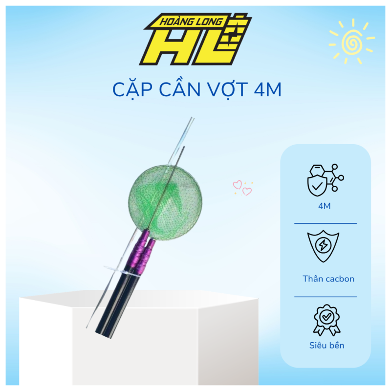 Cặp cần vợt 4m