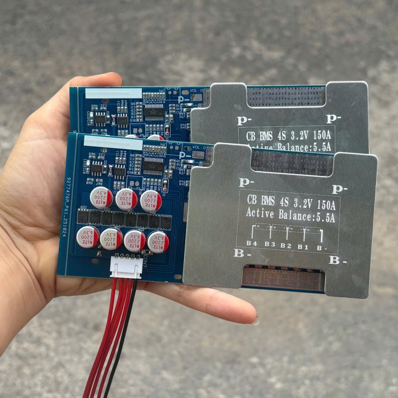 Mạch BMS 4s tích hợp 16fet lớn và Cân Bằng 5.5A (Có Tản Nhôm)