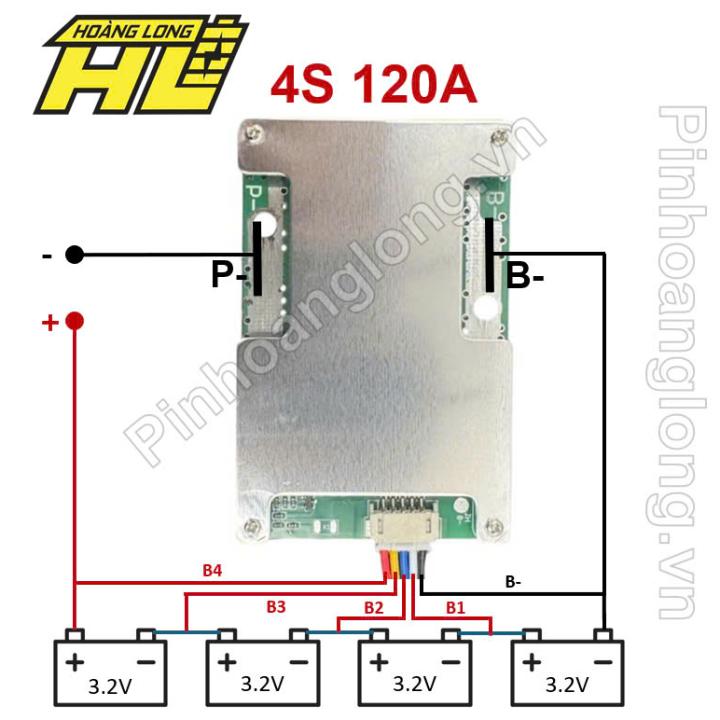 Hướng Dẫn Đi Mạch 4S 2 tản nhôm 120A Pin 3.2V - Giải Pháp Thay Thế Ắc Quy Chì Cho Xe Máy