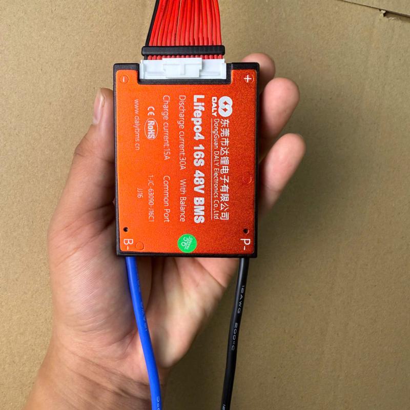 Mạch Bảo Vệ BMS 16S 48V 30A Cho 3.2V Chính Hãng DALY (Sạc Xả Chung)