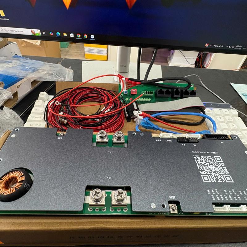 Mạch JK BMS 8S-16S 150A Cân Bằng Chủ Động 1A, Giao Tiếp Thông Minh Đa Năng